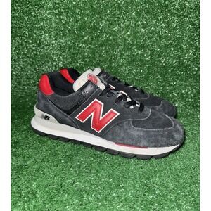 New Balance 574 Mens Size 10 D Black Red Running Shoes Athletic Sneaker ML574DSG